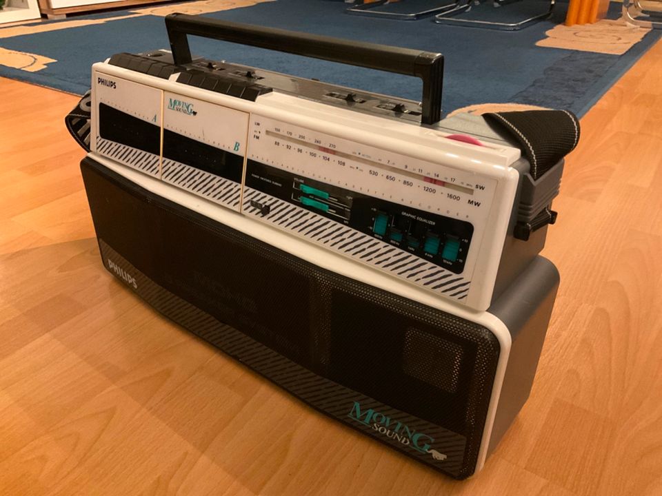 Philips Moving Sound D8300 Boombox Ghettoblaster Radio Kassetten in Embsen