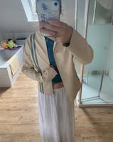motel sommerjacke kunstleder m beige cool streifen baggy Schleswig-Holstein - Struxdorf Vorschau