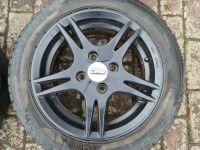 Alu Felgen CMS schwarz 5,5J x 14 H2 ET 36 Reifen 165 / 60 R14 Hessen - Hünfeld Vorschau