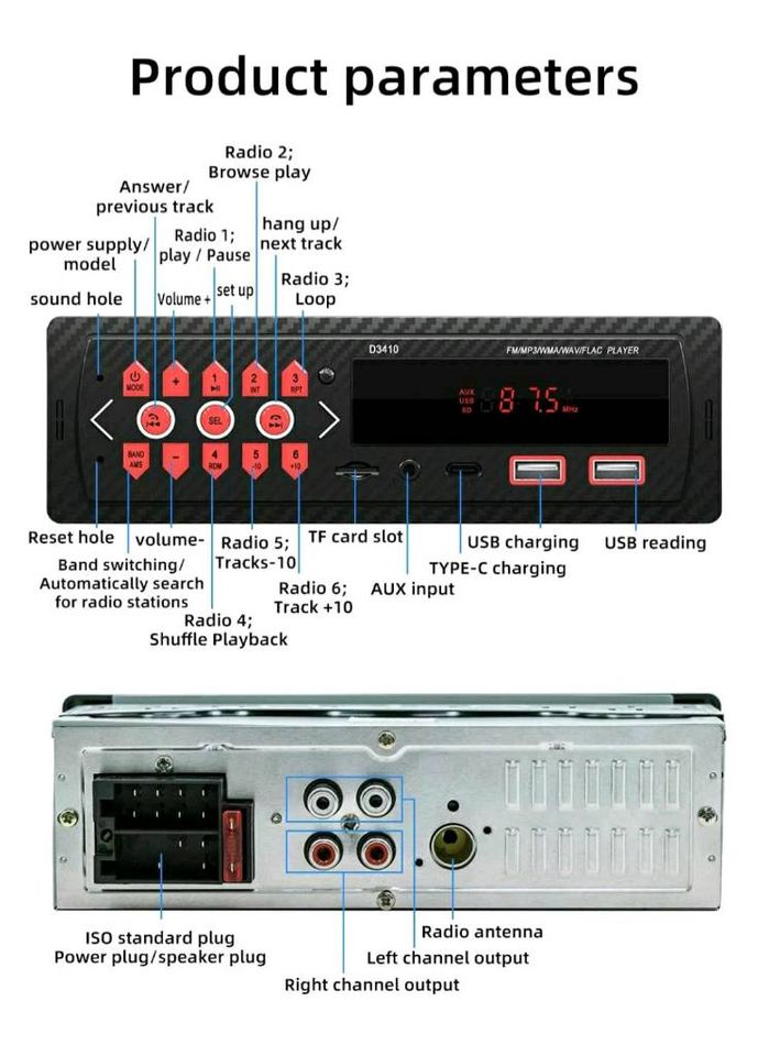 Autoradio bluetooth Freisprechen  für Youngtimer Retro Design Neu in Korschenbroich