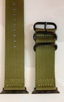 Apple Watch Stoff Nylon Armband Wechselband in Olive / Grün Hamburg-Nord - Hamburg Barmbek Vorschau