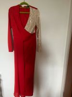 Hosenkleid Rot mit goldenen Pailletten Gr. M München - Hadern Vorschau