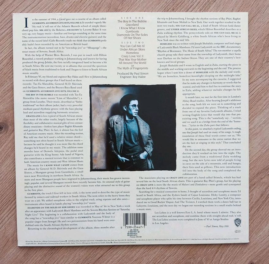 Paul Simon - Graceland / LP, Schallplatte in Grafenrheinfeld