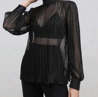 Glitzer/Mesh Bluse Schwarz / L Bayern - Augsburg Vorschau