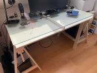 Schreibtisch weiß, doppelte Tischplatte, höhenverstellbar Nordrhein-Westfalen - Siegburg Vorschau