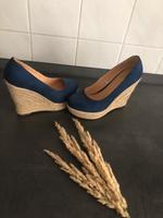 neuer marineblauer Absatzschuh Größe 36 Bayern - Augsburg Vorschau