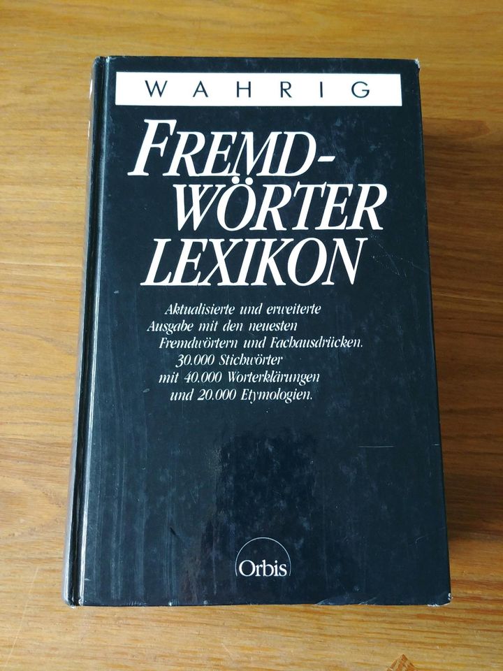 Fremdwörter-Lexikon Wahrig Orbis Buch zu verschenken in Lüdenscheid