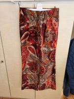 Nicowa Hose Schlaghose Gr 40 L rot Paisley samt Hessen - Hanau Vorschau