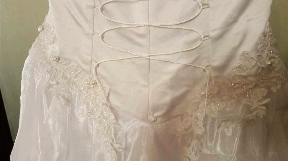 Weißes Hochzeitskleid/ Brautkleid Gr.38 in Bielefeld