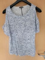 Blusenshirt street one mit cut out , Gr. 40, weiß blau Nordrhein-Westfalen - Lüdenscheid Vorschau