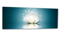 XXL Glasbild Mural Lotus Effekt BLAU 125 x 50 Kr. München - Aschheim Vorschau