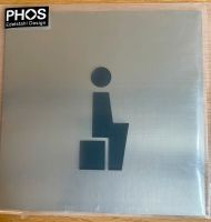 Individuelles WC-Schild Edelstahl massiv 160 x 160 x 2 mm Nordrhein-Westfalen - Neuss Vorschau