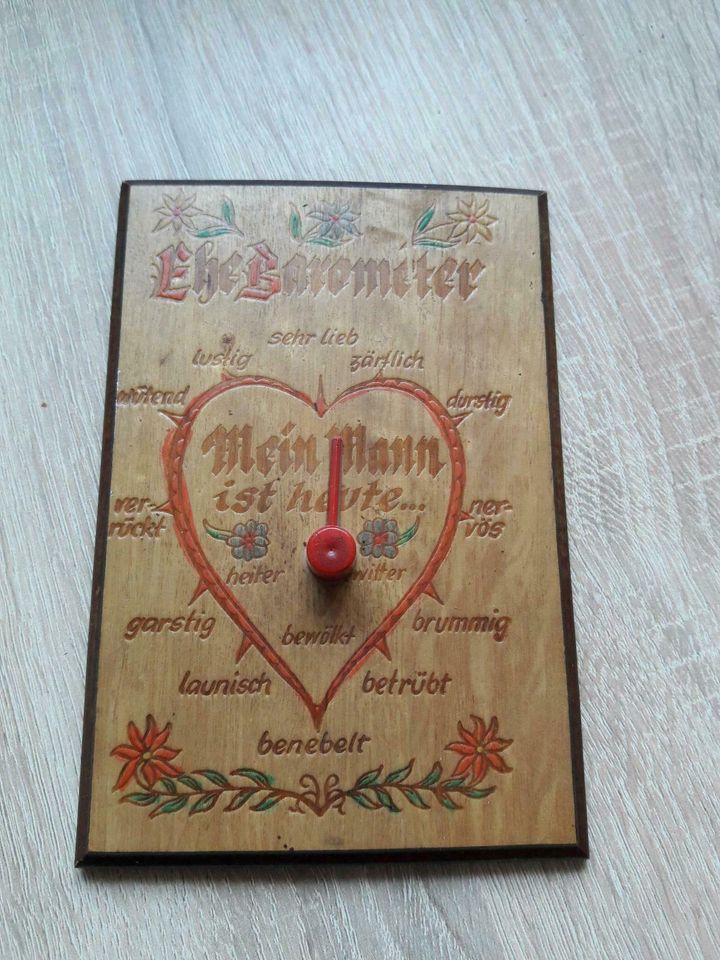 VINTAGE Ehe Barometer, Mein Mann ist heute... in Karlsruhe