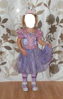 Mädchen Kleid Karneval Kostüm Prinzessin Cinderella 104 110 lila Nordrhein-Westfalen - Kamp-Lintfort Vorschau