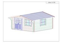 Gartenhaus 5 x 5m 34mm Holz Partyhaus Freizeithaus Blockhaus Sachsen-Anhalt - Egeln Vorschau