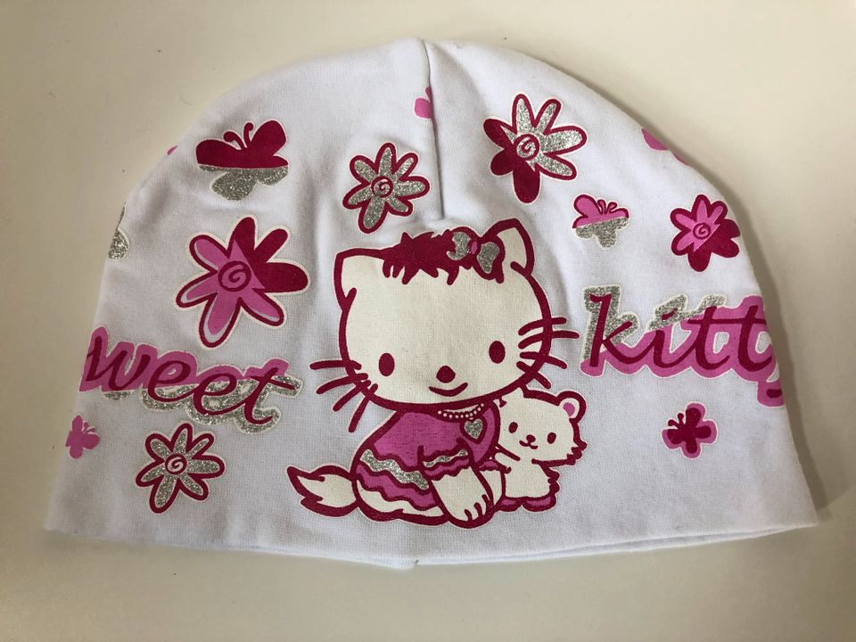 Hello Kitty Mütze - Weiß in Kumhausen