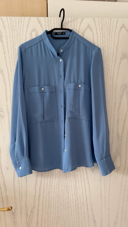 Mango Bluse Hemd hellblau blau Gr S wie Neu in Rainau