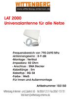 Universalantenne LAT 2000 von Wittenberg Niedersachsen - Göttingen Vorschau