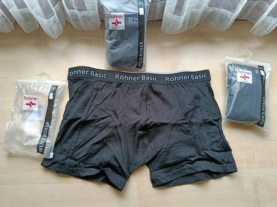 Neue Boxer Shorts Gr. XL schwarz von Rohner in Fellbach