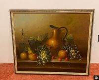 Stillleben Moyn Hoyn Bild Goldrahmen ObstKrug Trauben VINTAGE TOP Bielefeld - Schildesche Vorschau