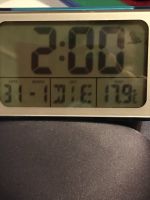 Tischuhr. Mit Alarm, Jahr, Set, +1224, Temperatur und Licht BLAU Hannover - Mitte Vorschau