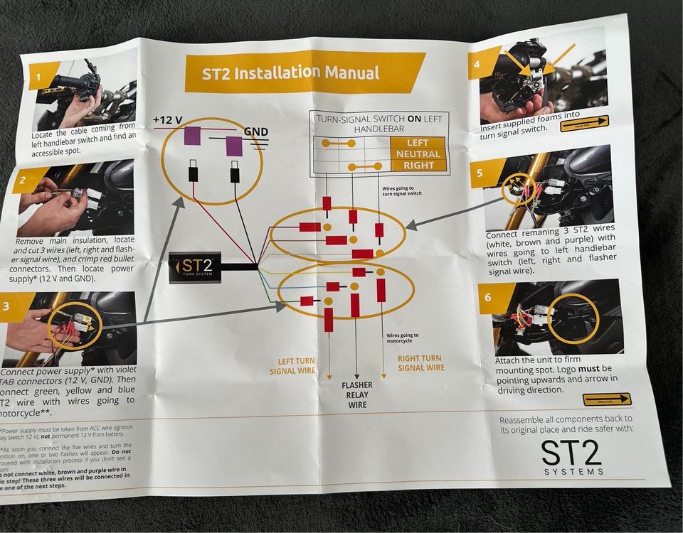Automatische Blinker Rückstellung  Motorrad ST2 Turn System in Petershagen