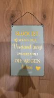 Deko Schild "Glück ist... " Nordrhein-Westfalen - Rheda-Wiedenbrück Vorschau