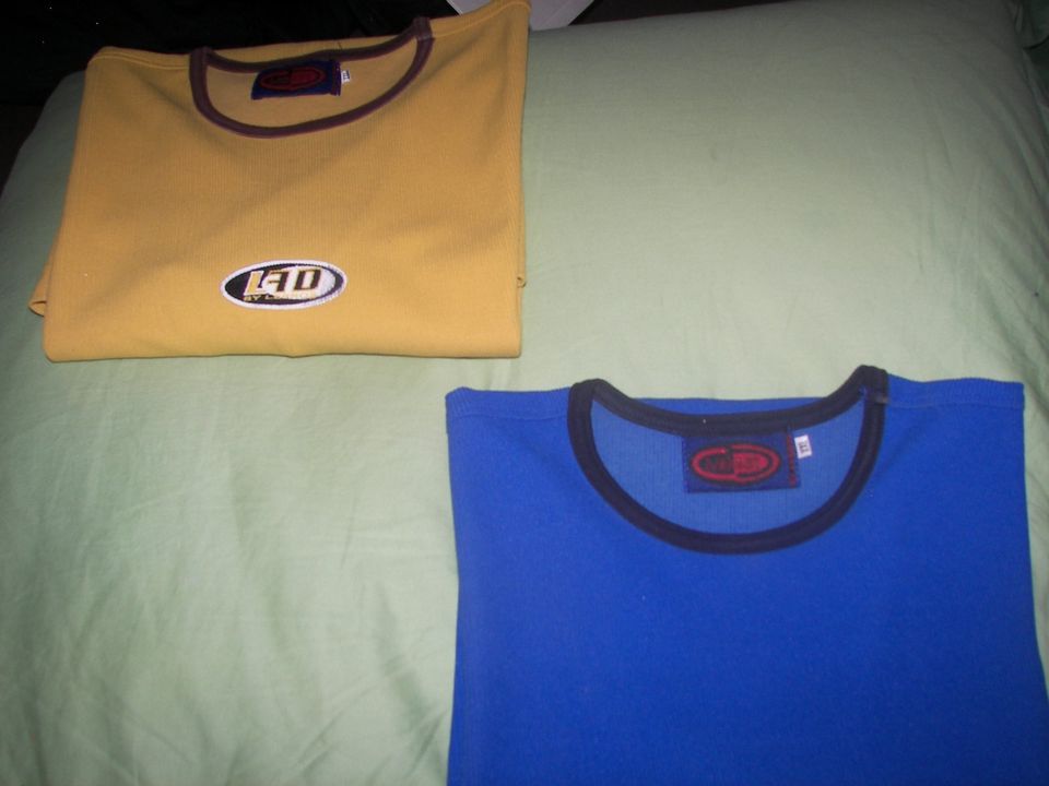 2 T-Shirts - Lerros - LFD451 - Limited Edition - XL - Blau Gelb in Neuss