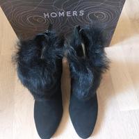 HOMERS Stiefeletten Ankleboots Leder schwarz Größe 38,5 wie NEU Nordrhein-Westfalen - Soest Vorschau
