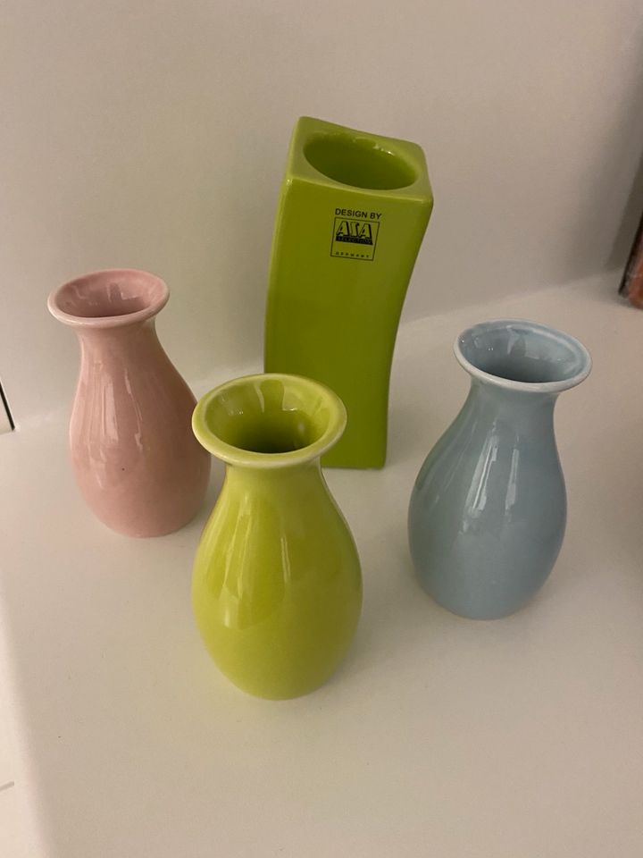ASA Kerzenhalter Swing grün und passende Vasen/Vase (kein ASA) in Ellerstadt