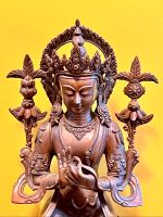 Kupfer-oxidierter Buddha Maitreya aus Nepal. Bronze 38cm Bayern - Neufahrn Vorschau