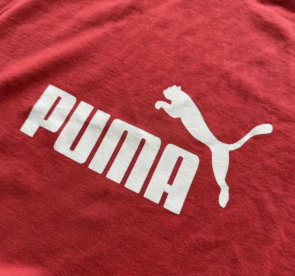 PUMA, Langarm T-Shirt, rot/orange, Größe XL in Keltern