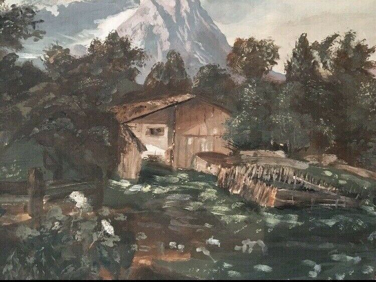 Alt-Garmisch mit Blick auf die Zugspitze 1934 in Flensburg