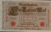 Ein Tausend Mark Reichsbanknote 1910 Nordrhein-Westfalen - Espelkamp Vorschau