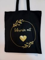 Baumwolltasche "Lehrerin mit Herz" Abschiedsgeschenk Leipzig - Eutritzsch Vorschau