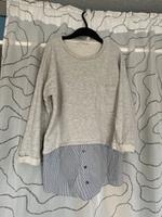 Mango 3/4 arm sweat Pullover Hemd M 38 beige blau Leipzig - Altlindenau Vorschau