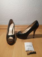 GUESS Peep Toe High Heels in Schwarz, Gr. 39, Leder Harburg - Hamburg Eißendorf Vorschau