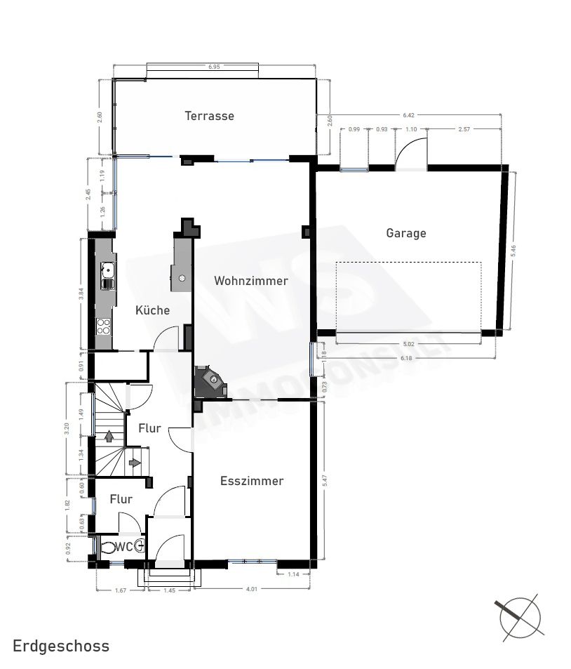 10.05: offen! Stilvolle Villa auf ca. 388 m² Nutzfl., 7 Zimmer, Wintergarten, Garten, Garage, Parkett, Keller in Bremen