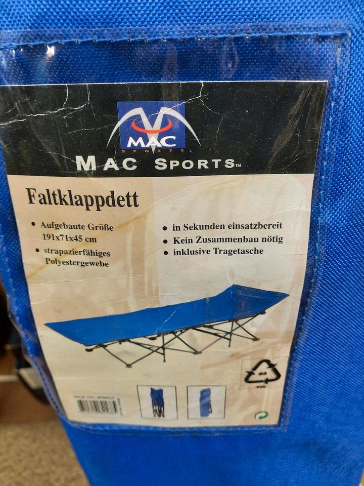MSC Sports Feldklappbett in Mehlmeisel