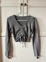 Gerafftes langarmshirt cropped meliert Nordrhein-Westfalen - Lage Vorschau
