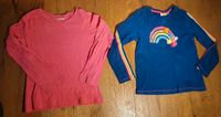 2x Langarmshirt Mädchen 110 116 Basic pink Blau Regenbogen Bayern - Landshut Vorschau