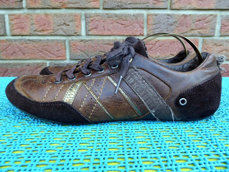 HEAD Sneaker braun Leder-Schuhe Gr. 38 Sportschuhe Schnürschuhe f in Flintbek