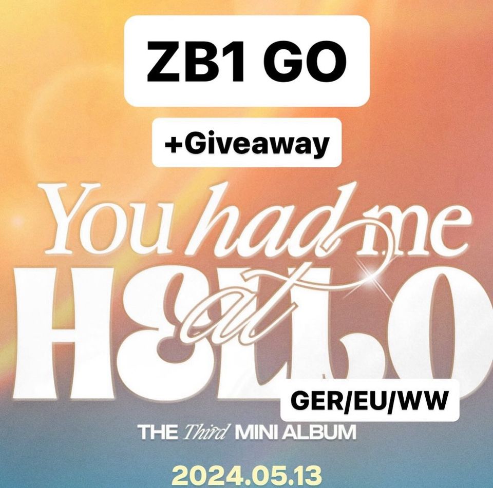 ZB1 You Had Me At Hello GO Comeback Grouporder Zerobaseone kpop in Göttingen