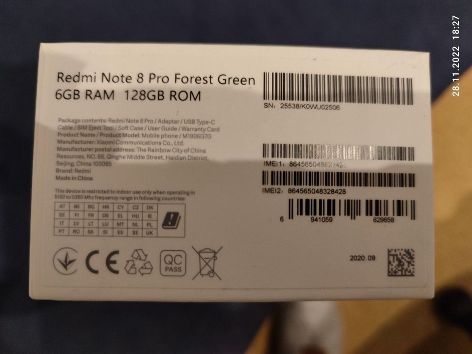 Redmi Note 8 Pro Dualsim Forest Green 6 GB RAM 128 GB ROM in Tönisvorst