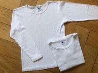 PETIT BATEAU Shirts Langarm Longsleeves 2 Stück weiß Gr. 140 Stuttgart - Stuttgart-West Vorschau