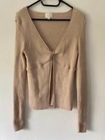 H&M Ripp Pullover mit Knoten hell braun Hessen - Bad Camberg Vorschau