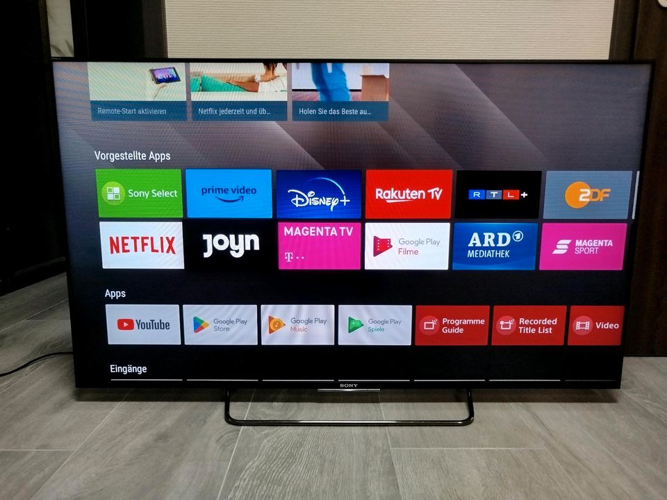 Sony Bravia 55 zoll Smart TV Fernseher Android YouTube Play Store in Erkrath