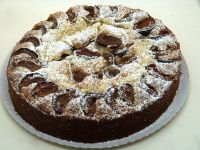 Versunkener Pflaumen-Marzipan-Kuchen rund 26cm Selbstgebacken Hessen - Grebenstein Vorschau