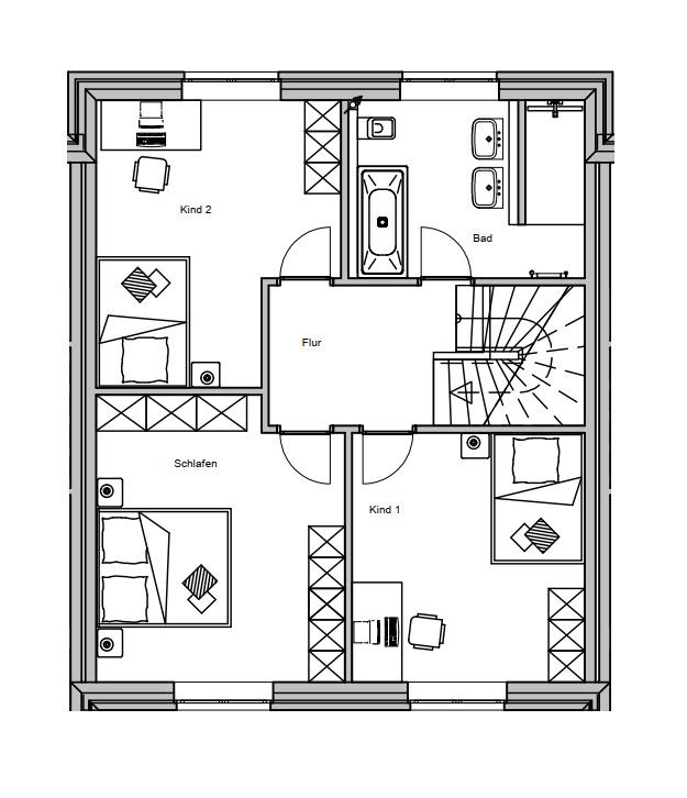 6249 - Zentrale Lage, Zukunftsorientiert und Stilvoll! Höchst attraktives Neubau-Reihenmittelhaus! in Edewecht