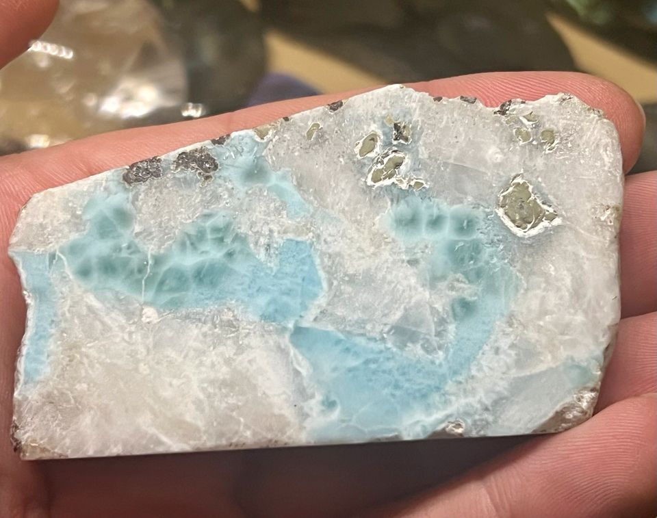 Rarität Riesiger Larimar Atlantisstein Traum Quarz Kristall in Ibbenbüren